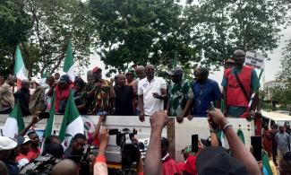 BREAKING: Organised Labour NLC ,TUC Shut Down Ministry Of Power, TCN, NERC Over Electricity Tariff Hike 