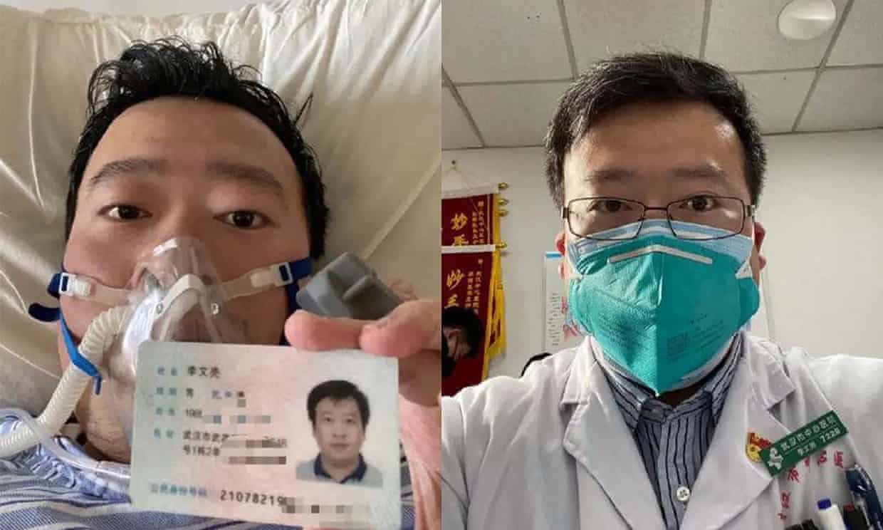  Dr Li Wenliang, who tried to raise the alarm about the Coronavirus in December