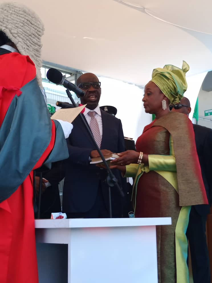 Edo Governor, Obaseki, Deputy Inaugurated For Second Term