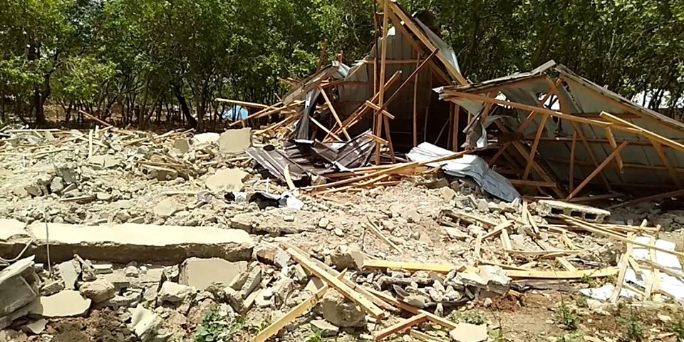 A building, that belonged to Obiagba Amaka and her husband, was pulled down by the FCTA. The couple are now left confused as they got no quit nor demolition notice