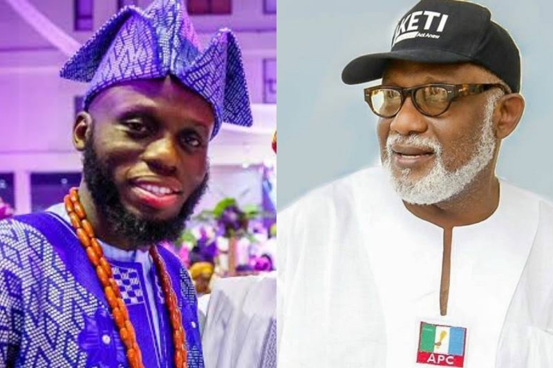 Ondo Governor, Akeredolu Appoints Son As Aide Few Months After Bragging To Make Him Chief Of Staff