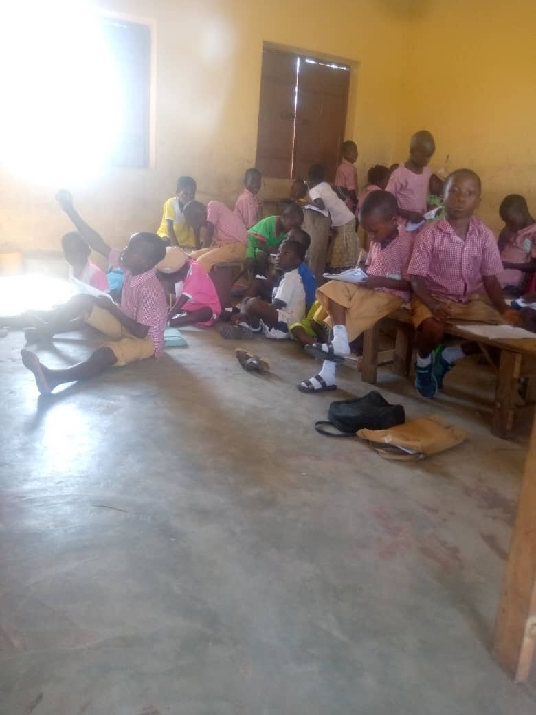 Another class of primary two pupils at LA Primary School, Keta West.