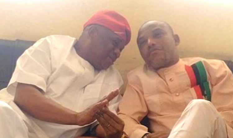 Explain How You Got Access To Nnamdi Kanu In DSS Detention, Lawyer Tells Ex-Abia Governor, Orji Kalu