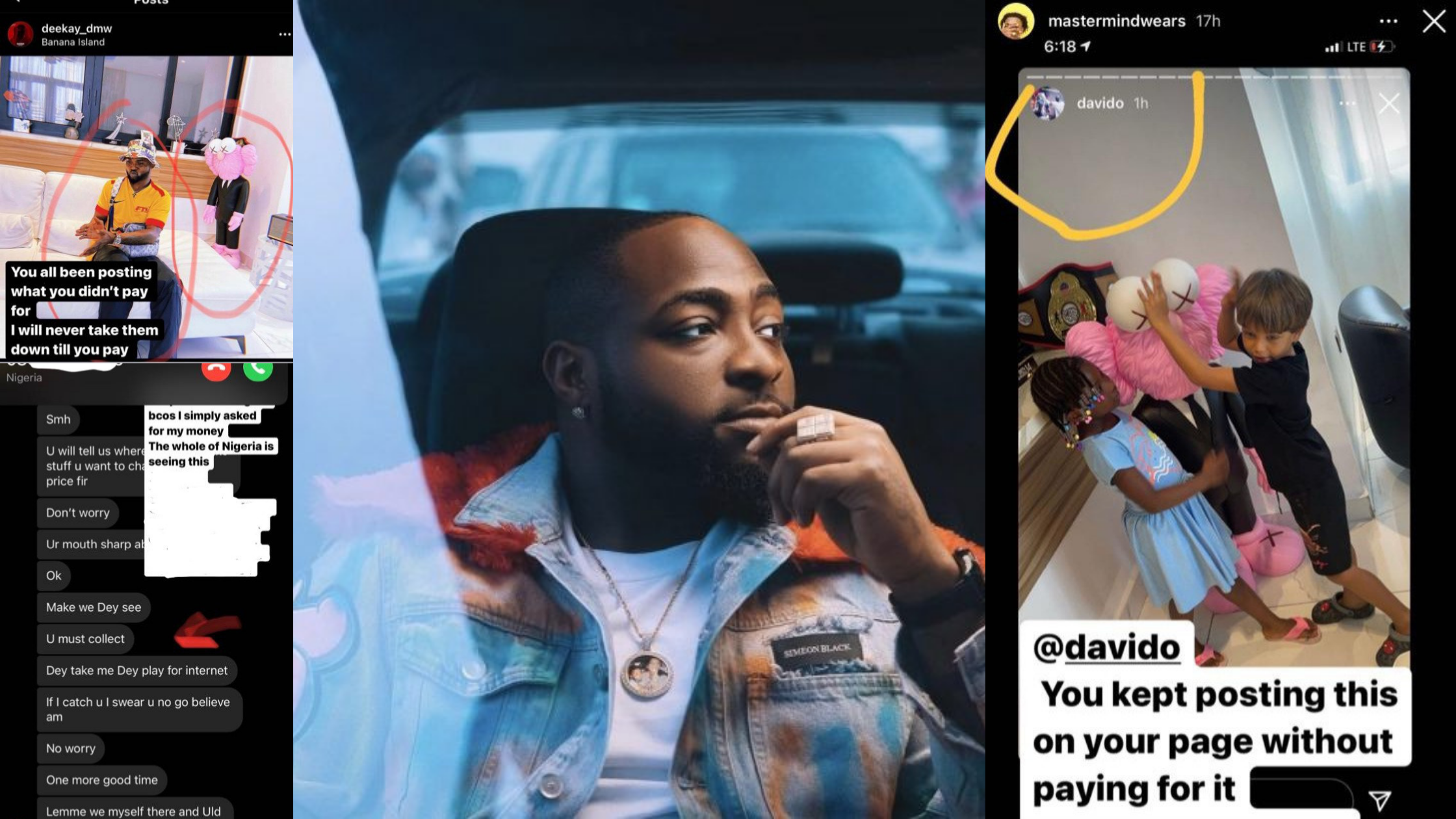 University Of Lagos Student Accuses Davido Of Refusing To Pay N1million Owed Him For Item Musician Bought From Him Since 2020