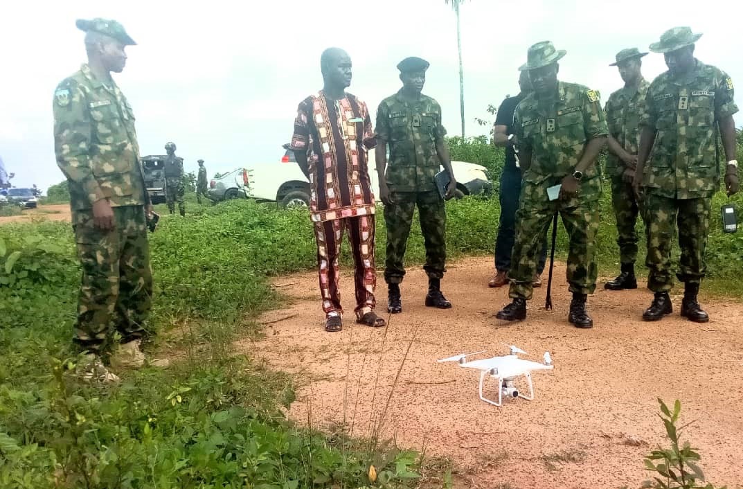 The launching of Drone by the Army to fight kidnapping and banditry in Ondo and Ekiti states.