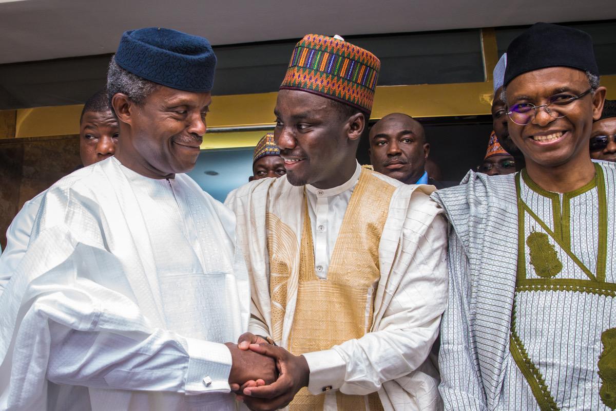 Vice President Yemi Osinbajo; Yusuf; Governor El-Rufai 