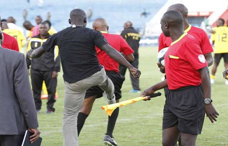 Referees are regularly attacked at match venues