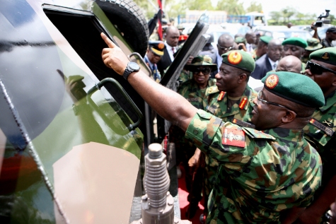 President Jonathan Commissions Bullet-proof Vest Factory 2