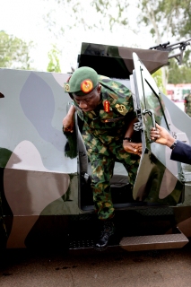 President Jonathan Commissions Bullet-proof Vest Factory 6