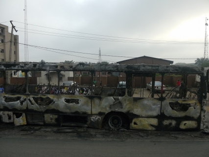 BRT Bus Crushes Biker And Burns Beyond Recognition 1