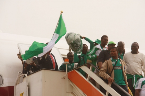 Super Eagles Arrive Abuja (Photos)