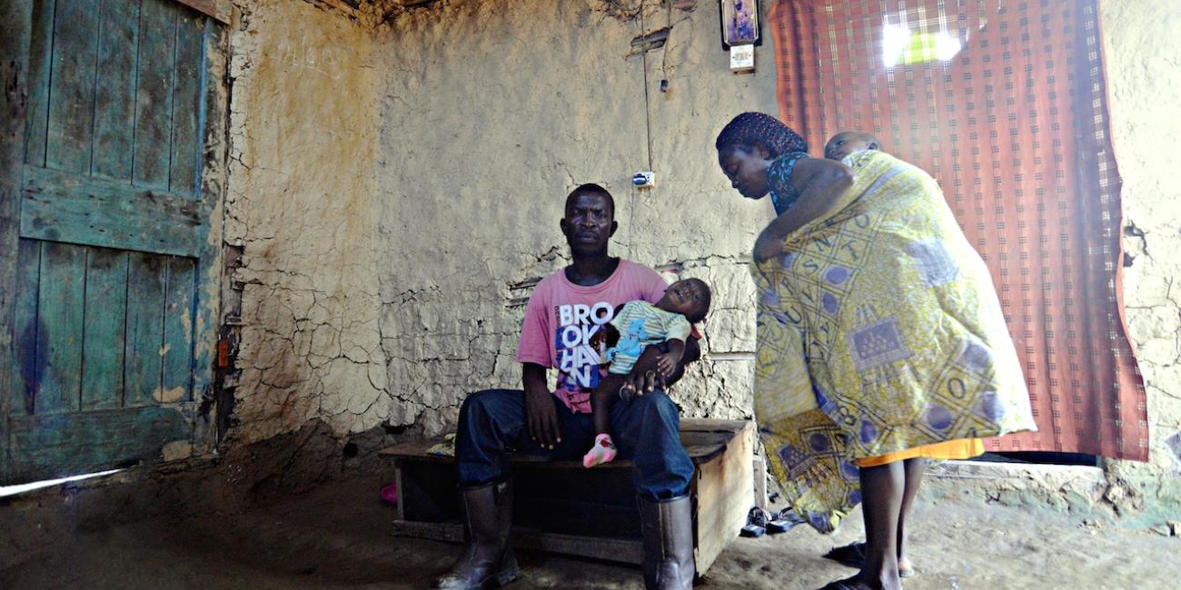 Freeborn and his wife left their house (pictured) because of the health condition of the twins to stay far away from the stench of the oil but they returned in February after the rent fee paid by a sponsor expired