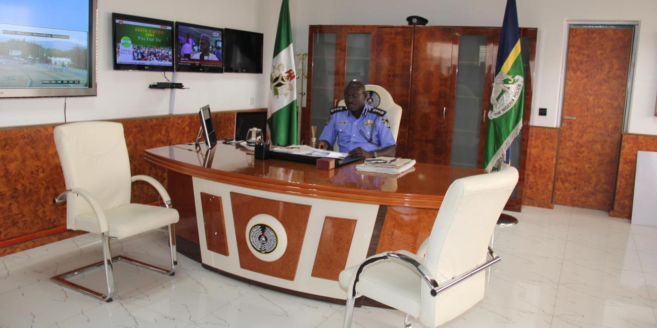 IGP at desk on first day