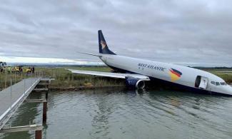 France Closes Airport As Plane Overshoots Runway, Skids Into Lake