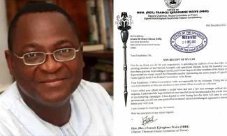 Delta APC Federal Lawmaker, Waive, Begs Governor Okowa For Toyota SUV Given To Colleagues In PDP