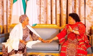 Former First Lady, Patience Jonathan Visits Oluremi Tinubu At Aso Villa, Backs Tinubu Government 