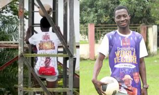 Another Nigerian Breaks Guinness World Records Of Most Steps Climbed On Ladder With Football On Head