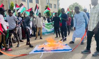 BREAKING: Shiites Protest In Nigerian Capital, Abuja, Condemn Israeli Deadly Attacks On Palestinians In Gaza 