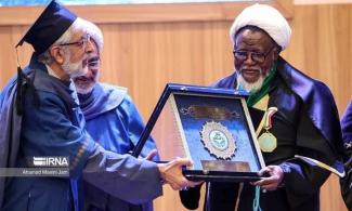 Nigerian Shiites Leader, El-Zakzaky In Iran For Medical Treatment, Receives Honorary Doctorate From Iranian University 