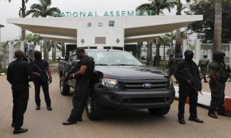Heavy Security At National Assembly As President Tinubu Presents N27trillion 2024 Budget