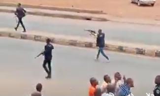 Nigerian Policemen Seen In Viral Video Shooting At Protesters In Delta