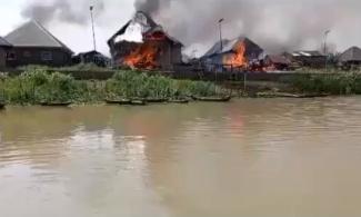 Despite Viral Videos, Photos, Nigerian Military Denies Razing Delta Community In Reprisal Over Killing Of 16 Personnel