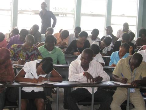 Candidates sitting for examination conducted by the West African Examinations Council