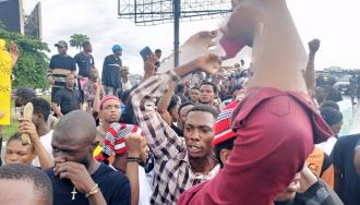 Rivers State University Students Protest ‘No School Fee, No Exam’ Policy By School Management