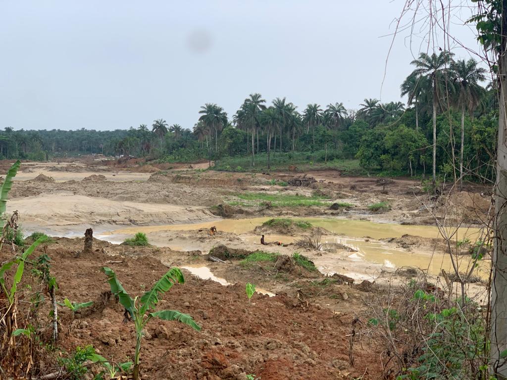 A destroyed farm