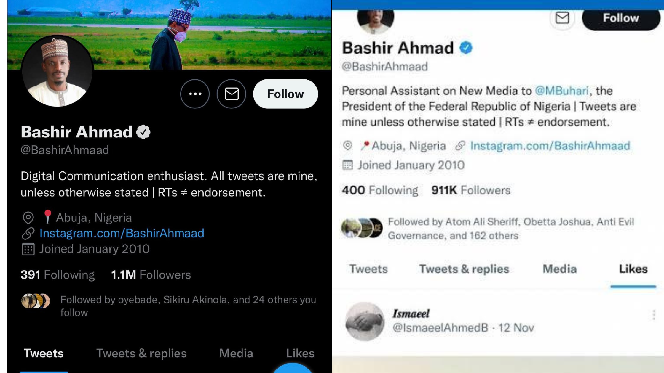 [GIST] Bashir Ahmad Removes Presidential Aide From Twitter Account After Buhari Ordered Cabinet Members Seeking Elective Posts To Resign