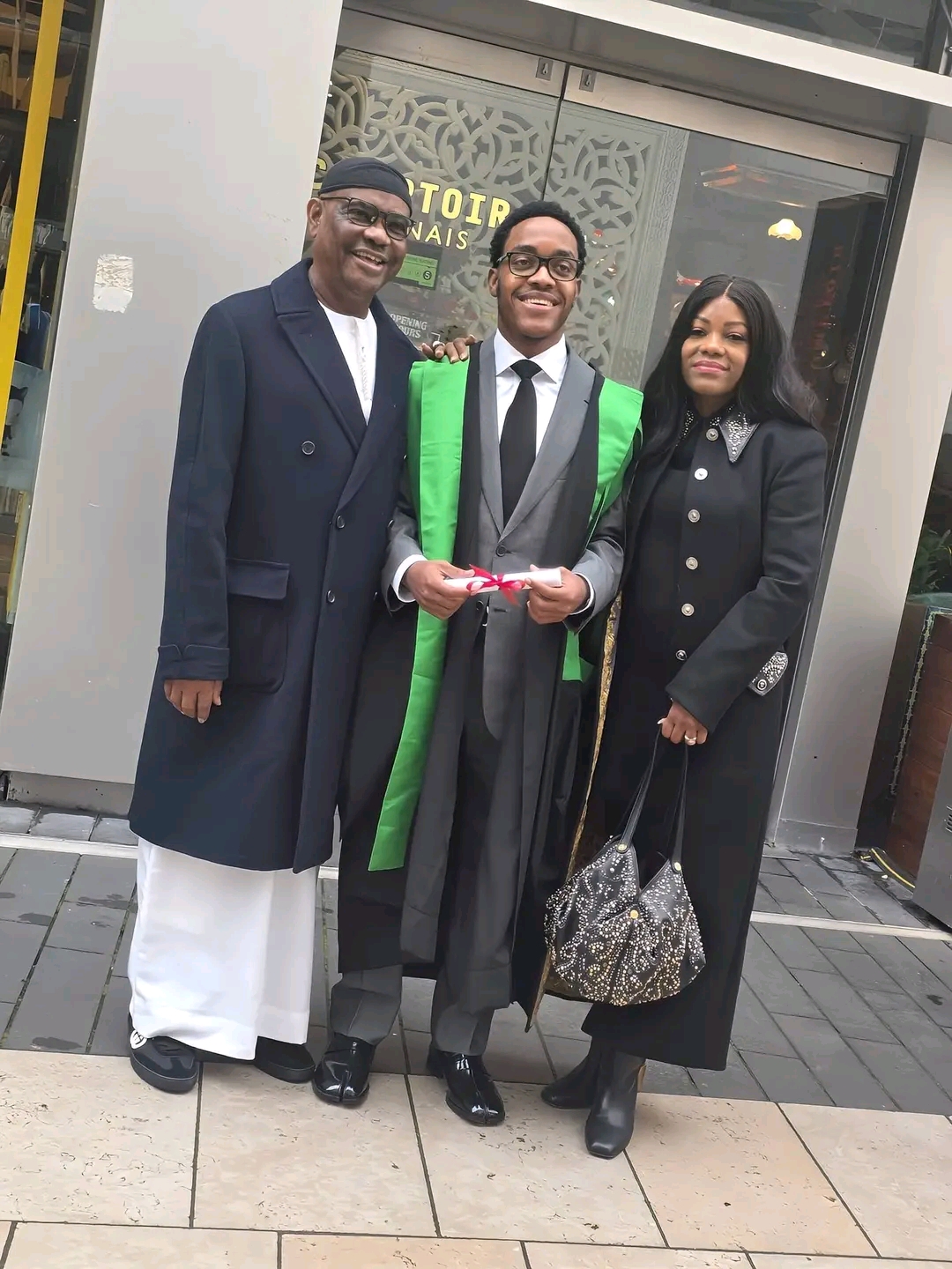 wike at son graduation