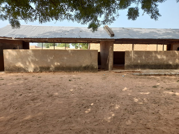 A block of two classrooms builts by Yanzaki residents. PC: Lukman Abdulmalik.