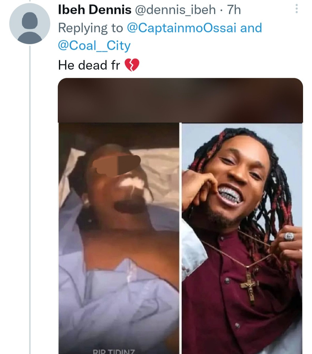 Popular Igbo rapper Tidinz reportedly dies from drug related complications  - CityFM 105.1