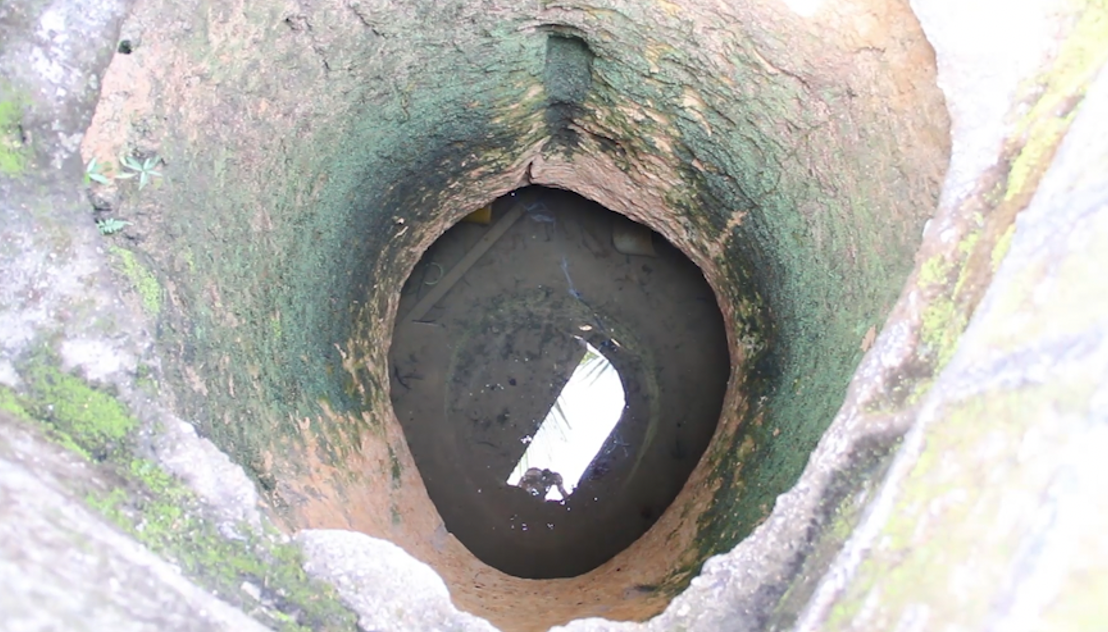 Polluted well water. The well water in Bodo community where reporters took samples on December 29, 2022 for laboratory analysis