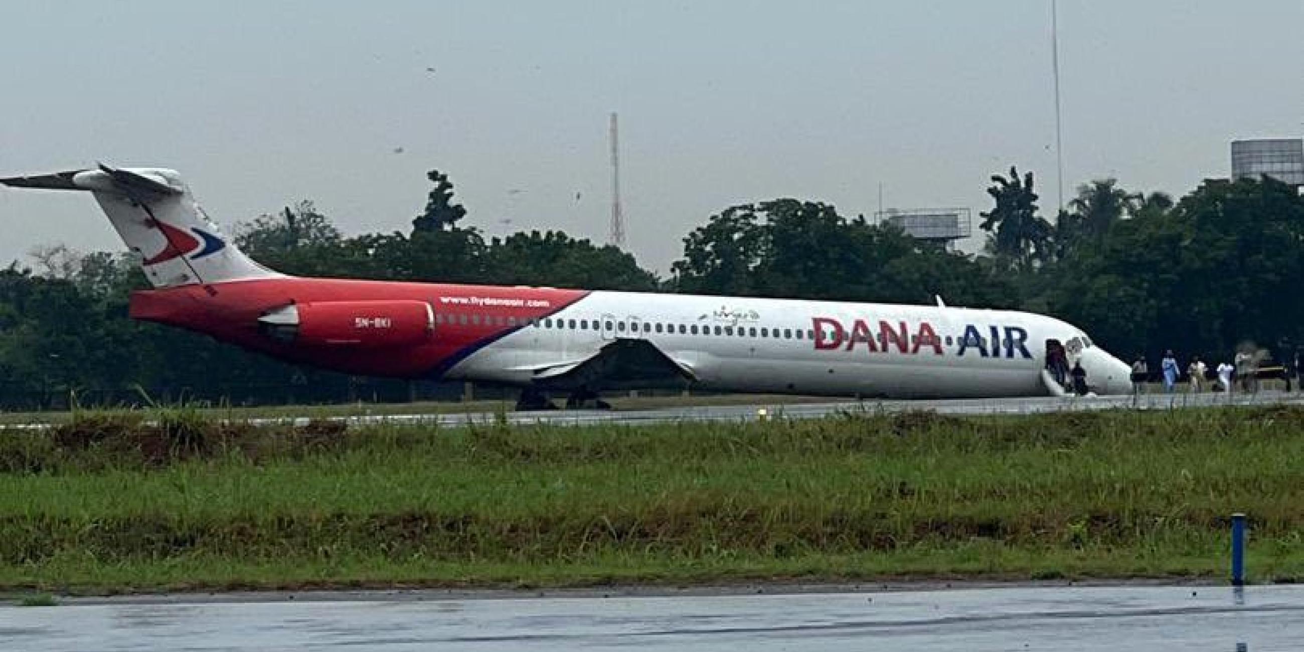 Dana Airplane Skids Off Runway In Lagos, Passengers Evacuated | Sahara ...