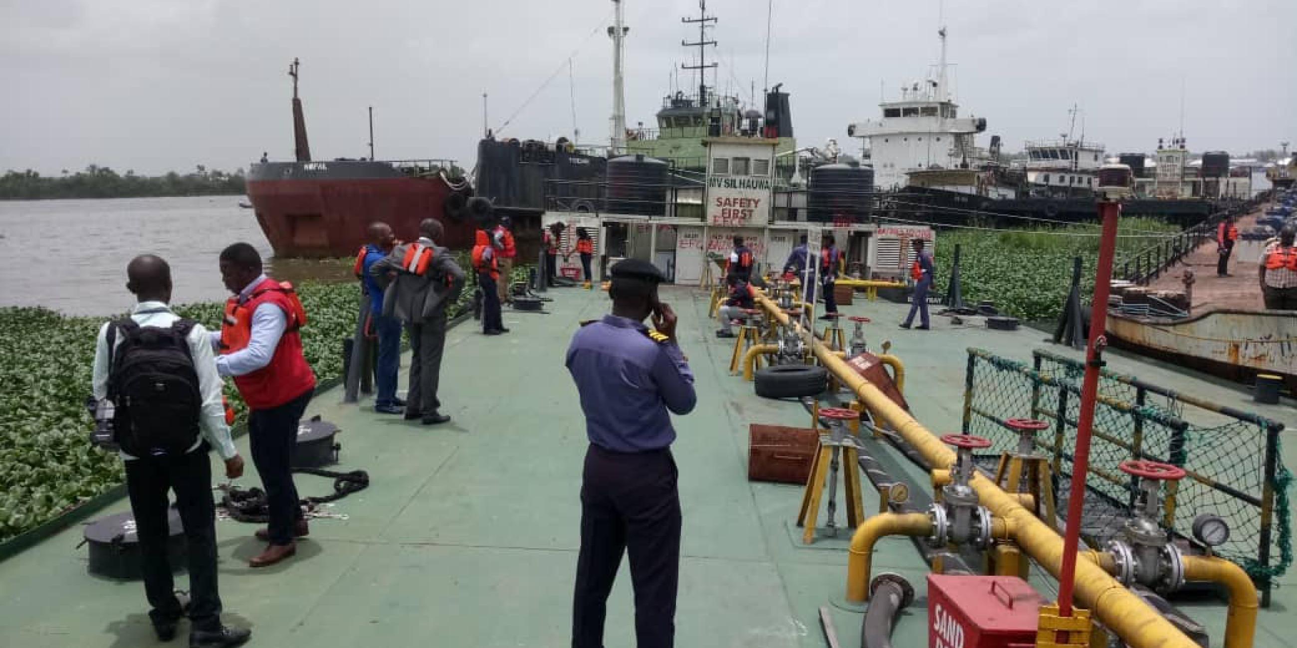 Navy Hands Over Seized Vessel 20 Suspected Oil Thieves To Anti Graft Agency Efcc Sahara 5552