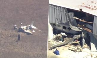 The two planes were attempting to land when they collided