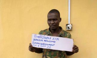 Nigerian Army Dismisses Soldier For Theft, Fraudulent Activities