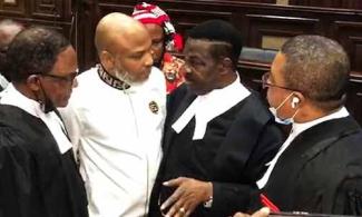 Nnamdi Kanu's Lawyers Fault Attorney-General Malami’s Position On Court Of Appeal Judgment, Call For Obedience To Ruling  