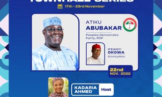 PDP Candidates, Atiku, Okowa Pull Out Of Presidential Town Hall Meeting, The Candidates