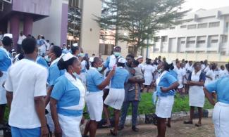 Students Protest Against Governor Okowa's Relation, Igumbor, For Negligence Preventing Over 300 Nursing Students From Taking Final-Year Exam