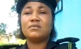 Nigerian Police Officer Brutalises Female Colleague For Allegedly Rejecting His Love Advances