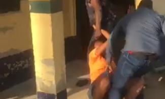 Twitter Users Lambast Nigerian Police Personnel For Manhandling Woman In Viral Video