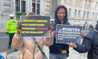 Kogi State Indigenes In UK Protest Against Insecurity, Killings Under Governor Yahaya Bello-led Government 