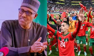 After Watching Super Eagles Fail, Buhari Praises Morocco Team For Making Africa Proud