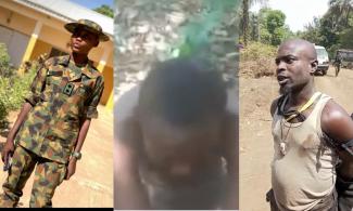 BREAKING: Nigerian Army Rescues Female Soldier Abducted, Stripped Naked, Tortured By Unknown Gunmen