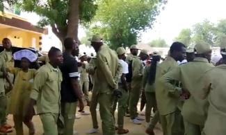Corps Members In Borno Kick As Official Allegedly Tricked Them To Attend APC Campaign Rally