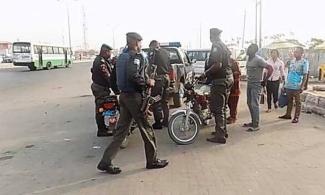 Protest In Lagos As Nigerian Policemen Kill Motorcyclist During Enforcement Of Ban