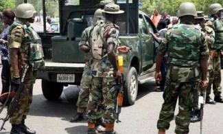 BREAKING: Residents Flee As Nigerian Soldiers Invade Ebonyi Community In Search Of IPOB Camp, Members; Burn Houses