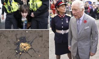 Protester Arrested For Allegedly Throwing Egg At King Charles III During Walkabout In English Town